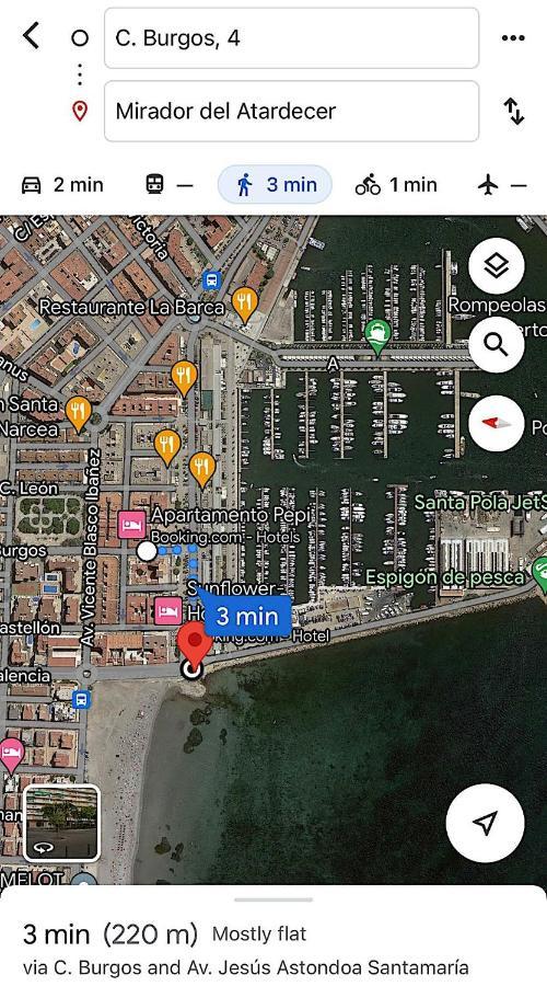 Appartamento Santa Pola Port, Sea View, Vista Del Mar Esterno foto